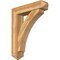 Ekena Millwork Thorton Arts and Crafts Rough Sawn Bracket w/ Offset Brace, Western Red Cedar, 8"W x 34"D x 42"H BKT0806X34X42THR03RWR - alternate 1